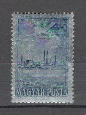 Ungaria.1955 Posta aeriana:Congresul metalurgistilor-FOLIE ALUMINIU SU.135 foto