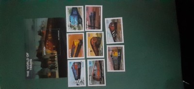 Grenada-Transport,locomotive,trenuri-serie completa si colita,nestampilate MNH (T3) foto