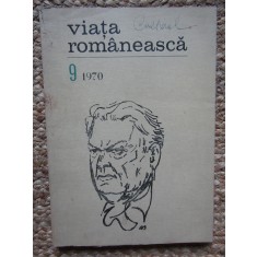 REVISTA VIATA ROMANEASCA REVISTA A UNIUNII SCRIITORILOR ANUL XXIII SEPTEMBRIE 1970