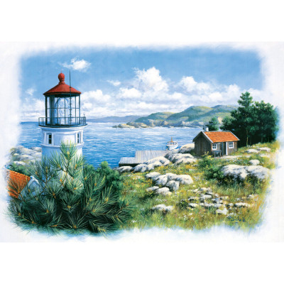Puzzle 500 piese - Seafront Lighthouse-Peter Motz foto