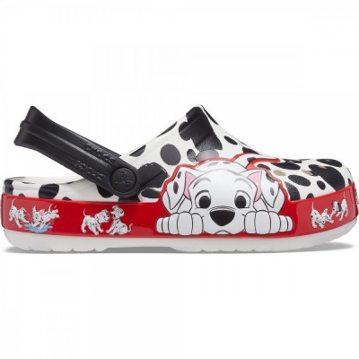 Saboți Crocs Fun Lab Disney 101 Dalmatians Clog K Alb - White foto