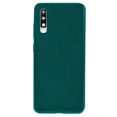 Husa Samsung Galaxy A70 Sclipici Dark Green Silicon