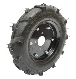 Roata completa 400/10 crampon 8PR cu janta neagra