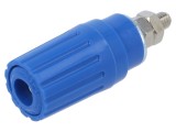 Conector banană 4mm albastru nichelat 25A 30VAC 60VDC HIRSCHMANN T&amp;M