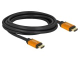 Cablu HDMI 2.1 DELOCK 3m Negru, Mufă HDMI Ambele Părți - Cod 86987