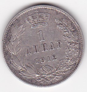 Serbia 1 Dinar 1912 foto