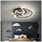 Lustra LED cu telecomanda LUNA SI STEA 45W, 2 Elemente, lumina Rece/Calda/Neutra, Dimabila, Negru ModernLight Concept