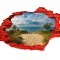 Autocolant decorativ, Gaura in perete, Multicolor, 85 cm, 680STC-2