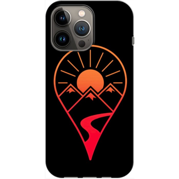 Husa compatibila cu Apple iPhone 14 Pro Max model Nature Map Pin, Silicon, TPU, Viceversa