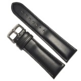 Cumpara ieftin Curea Ceas &bdquo;Phantom Black&rdquo; &ndash; Piele Naturală (18mm - 24mm)