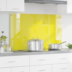 vidaXL Contrablat bucătărie galben 100x60x0.6 cm sticlă securizată