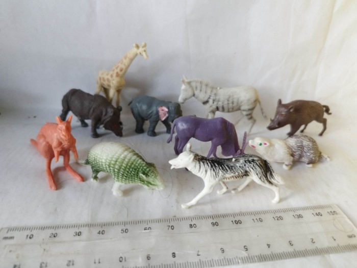 bnk jc Lot 10 animale salbatice - pentru diorame