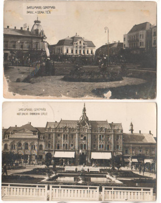 SV * SATU MARE Lot x 2 CARTI POSTALE foto