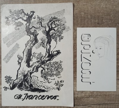 Pliant si invitatie expozitie Gheorghe Ivancenco 1976 foto