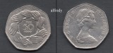 Anglia, Marea Britanie, 1973 50 Pence, Comemorativa, EEC