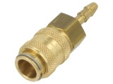Conector rapid PNEUMAT - Alamă, Etanșare cauciuc NBR, 35bar