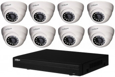 Kit 8 Camere Supraveghere interior Dahua HDCVI 2 MP, IR 20 m, 2.8 mm-unghi vizualizare SafetyGuard Surveillance foto