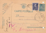 1942 Romania WW2 - Carte postala, intreg cu stampila de cenzura BLAJ