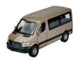Macheta Mercedes Sprinter gri 1:34 replica metal Welly usi deschise cu resort