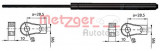 Amortizor capota AUDI A4 (8D2, B5) (1994 - 2001) METZGER 2110405