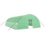Cumpara ieftin Sera cu cadru din otel, verde, 60 m&sup2;, 10x6x2,85 m