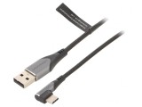 Cablu USB 2.0 A la C &icirc;n unghi 1,5m