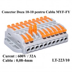 CONECTOR DOZA 10-10 PENTRU CABLU , LT-223/10 foto