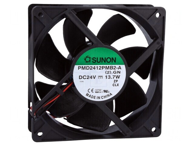 Ventilator axial 24VDC 120x120x38mm 288,82m3/h 51dBA