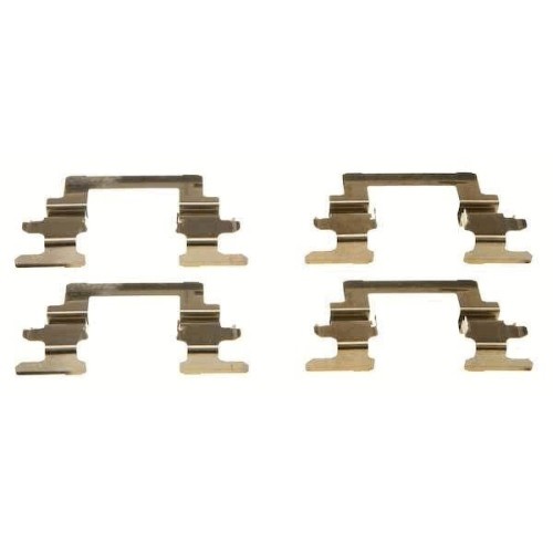 Set accesorii placute frana Citroen; Jeep; Mitsubishi; Peugeot, punte Fata, restrictii producator : Akebono, TRW
