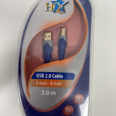 Cablu USB A - USB B HQ HQSC-011 / 3m (287)