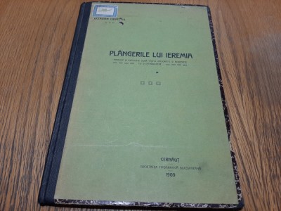 PLANGERILE LUI IEREMIA Dupa Textul Masoretic si Exornate - Octavian Isopescul foto