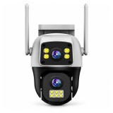 Cumpara ieftin Cameră de supraveghere exterior DEPOX&reg;, 8 MP, 4G SIM / Wi-Fi, două obiective, 355&deg;, vedere nocturnă color