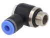 Racord Push-in Unghi Alamă Nichelată PBT 0,95-15bar
