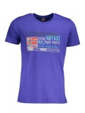 Tricou barbati, cu imprimeu cu logo, Regular fit, Albastru deschis, XL