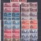ROMANIA 1948 LP 229 MIHAI VEDERI SUPRATIPAR BLOCURI DE 4 TIMBRE MNH