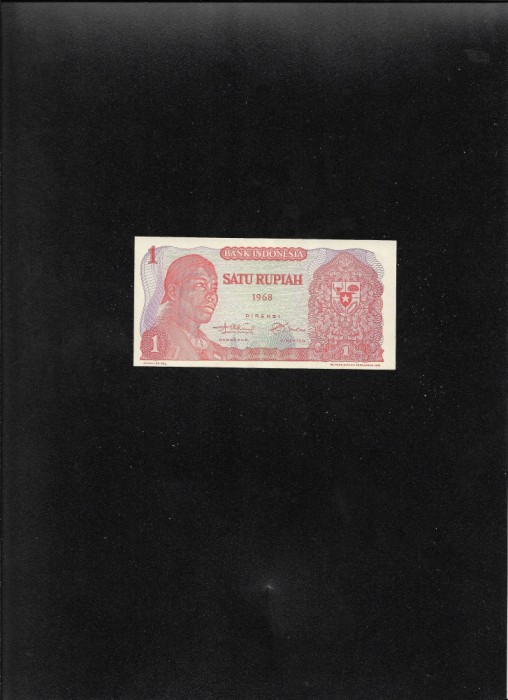 Indonezia 1 rupie rupiah 1968 seria053195 unc