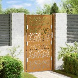 Gossi poarta gradina design cu frunze otel rezistente la intemperii