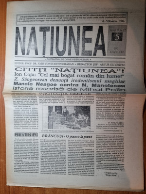 ziarul natiunea 1991- art brancus foto