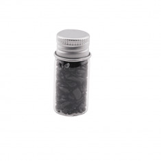 Sticla cu cristale naturale turmalina neagra 4-8mm mica - 4cm