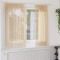 Gossi perdele voile cu bucle 2 buc nisip 140x140 cm