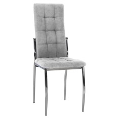 Scaun tesatura gri metal Adora 46x56x99 cm