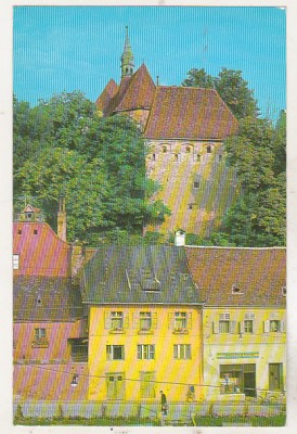 bnk cp Sighisoara - Vedere spre cetate - circulata foto