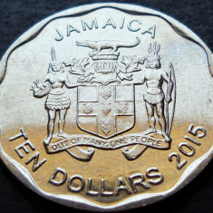 Moneda exotica 10 DOLARI / DOLLARS - JAMAICA, anul 2015 *cod 1090