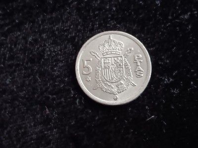M3 C50 - Moneda foarte veche - 5 ptas - Spania - 1975 foto