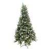 Brad de craciun artificial inzapezit, 1.8 m inaltime, decorat, ramuri bogate, verde, Oem