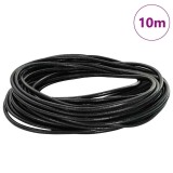 vidaXL Cord din Piele Negru &Oslash;2,5 mm x 10 m Piele 42021959