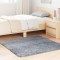 Gossi covor shaggy cu gramada inalta gri argintiu 120x120cm poliester