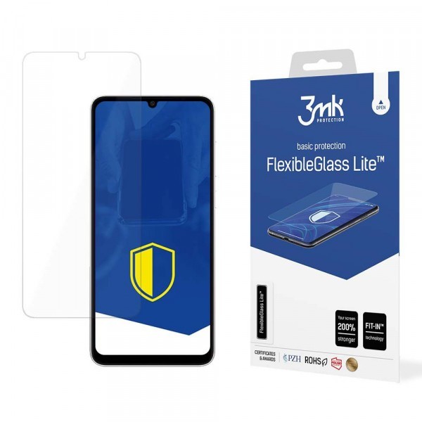 Folie de protectie Ecran 3MK FlexibleGlass Lite pentru Samsung Galaxy A05s A057, Sticla Flexibila, Full Glue