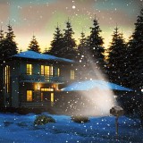 Proiector cu joc de lumini, fulgi de nea, LED, 4W