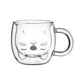 Cumpara ieftin Cana cu dublu perete Koken, termorezistenta, sticla borosilicata, 260ml